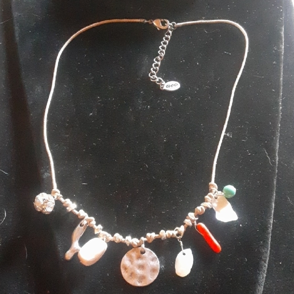 Chic Beaded Necklace with Charms